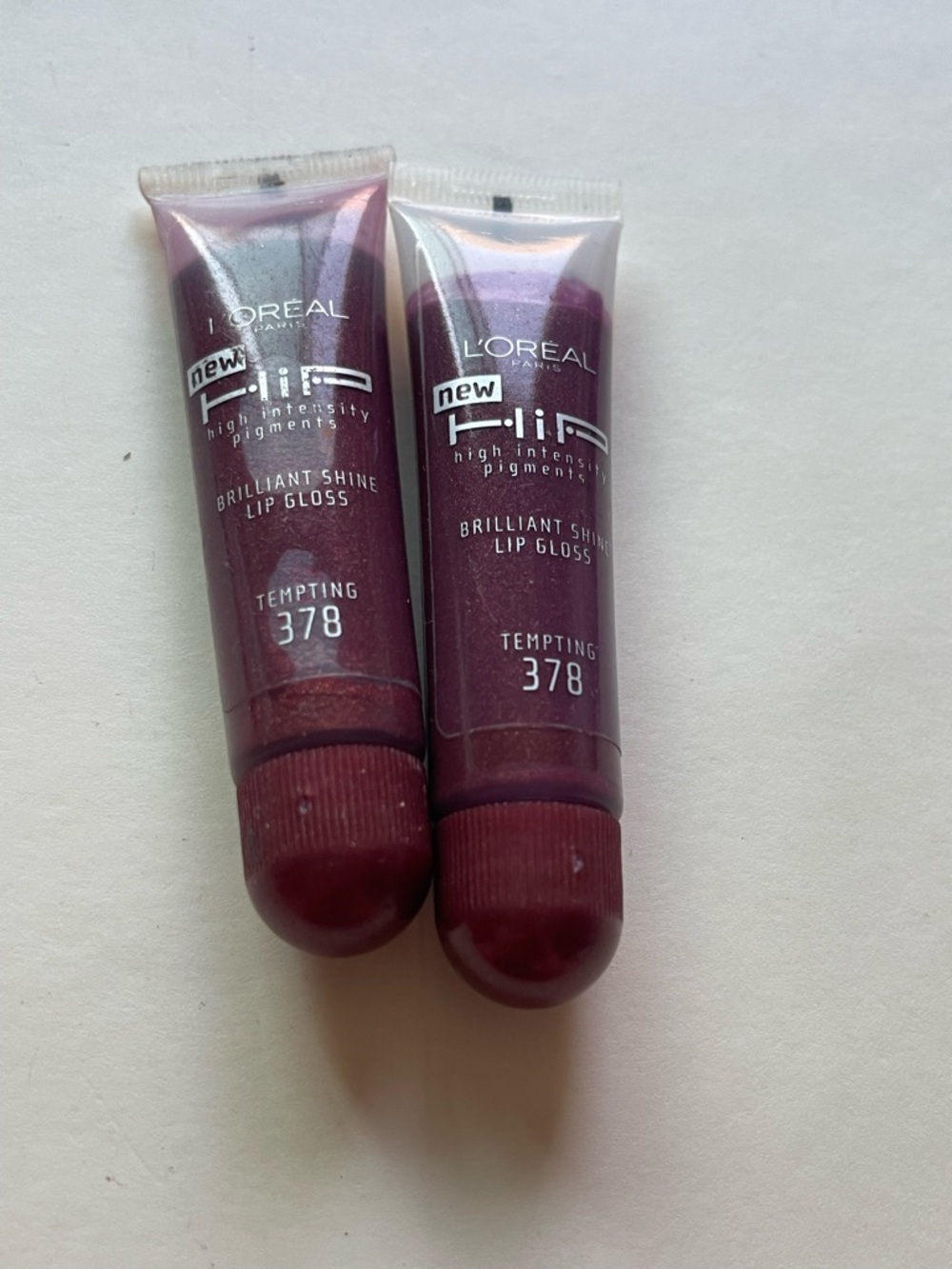 L'Oreal HiP Brilliant Shine Lip Gloss Tempting 378 - Deep Plum Shine